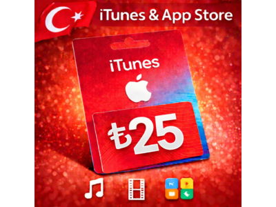 iTunes & App Store Подарочная карта — 25 TRY (TR)