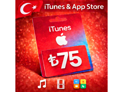 iTunes & App Store Подарочная карта — 75 TRY (TR)