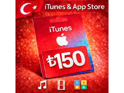 iTunes & App Store Подарочная карта — 150 TRY (TR)