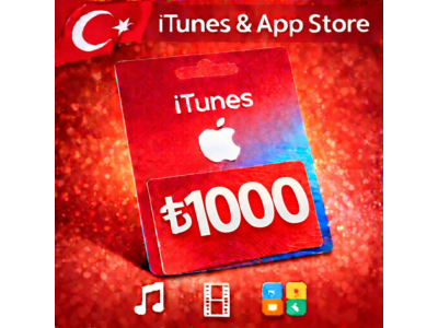 iTunes & App Store Подарочная карта — 1000 TRY (TR)