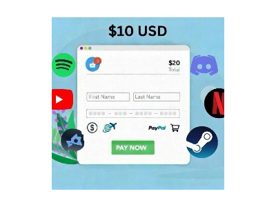 $10 ГЛОБАЛЬНАЯ КАРТА ДЛЯ ВСЕХ ОНЛАЙН-СЕРВИСОВ