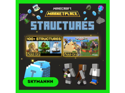 Structures Starter Pack + 1020 Minecoins Bedrock Global