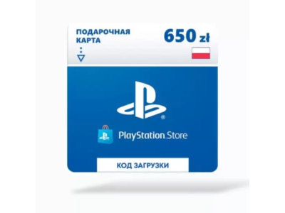Карта оплаты Sony PlayStation 650 zl (Польша)