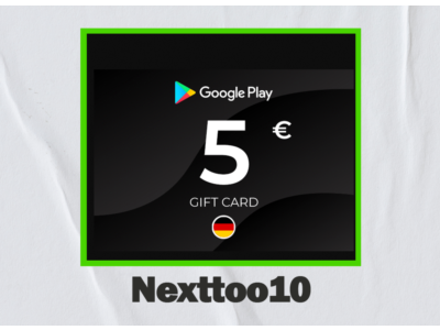 Google Play Gift Card 5€ DE Germany
