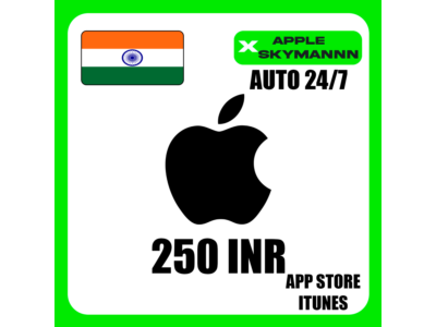 Apple iTunes 250 INR ИНДИЯ ПОДАРОЧНАЯ КАРТА АВТО 24/7