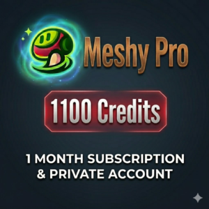 Meshy AI Pro Account 30 Days 1100 Credits