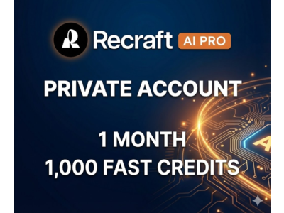 Recraft AI Pro Личный Аккаунт Подписка 1 Месяц
