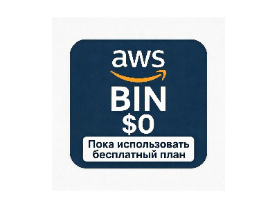 Бесплатный план карта $1 для Подписка на AWS