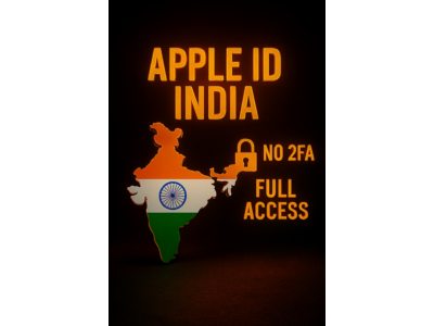 🇮🇳 Apple ID India | Private Account 🔐 No 2FA 💥 Full Access ✨💯