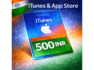 iTunes & App Store Подарочная карта — 500 INR (INDIA)