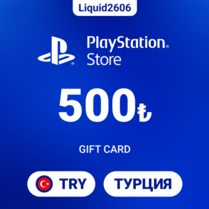 24/7  |  Карта пополнения PSN 500 TRY (Лиры Турция)