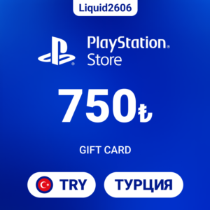 24/7  |  Карта пополнения PSN 750 TRY (Лиры Турция)