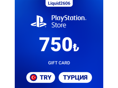 24/7  |  Карта пополнения PSN 750 TRY (Лиры Турция)
