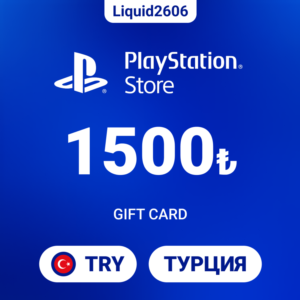 24/7  |  Карта пополнения PSN 1500 TRY (Лиры Турция)