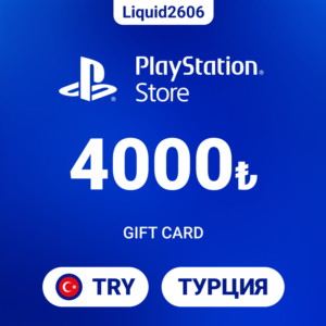 24/7  |  Карта пополнения PSN 4000 TRY (Лиры Турция)
