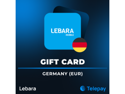 Lebara подарочная карта | Германия | 10 - 50 EUR
