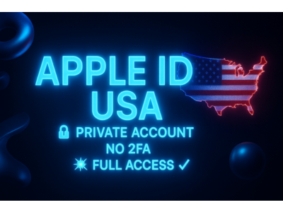 🇺🇸Apple ID USA| Private Account 🔐 No 2FA 💥 Full Access ✨💯