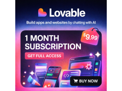 Lovable AI PRO — подписка на 1 месяц / ЛИЧНЫЙ АККАУНТ / гарантия