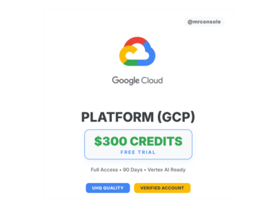 Аккаунт Google Cloud Platform (GCP) с 300$ кредитов Free Trial Ultra High Quality