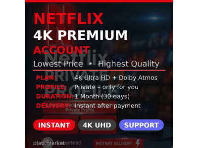 🎬 NETFLIX PREMIUM Аккаунт — 1 ГОД | popcorn_official