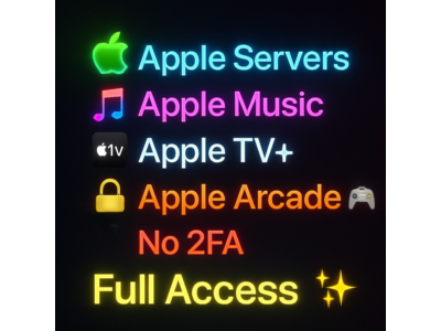 Apple Servers Apple Music🎧 + Apple TV+📺 +Apple Arcade 🎮Individual Private account