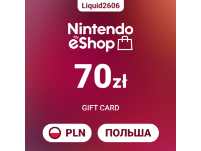 🎮 Nintendo eShop Card 70 PLN (Польша Злоты) | Мгновенная выдача 24/7