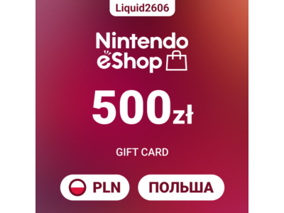 🎮 Nintendo eShop Card 500 PLN (Polish Zloty) | Instant 24/7