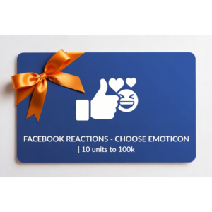 Facebook Reactions - Choose Emoticon | 10 units to 100K | Instant Delivery *Read Desc