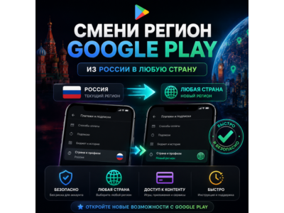 Google Play Store Region Change Service