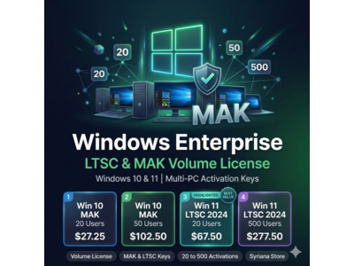 Ключ Windows 10 11 Enterprise LTSC MAK корпоративная лицензия