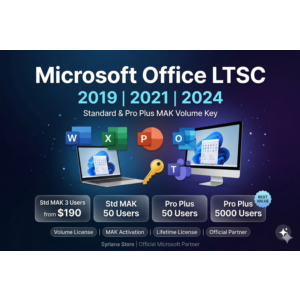 Office 2019 2021 2024 LTSC Std Pro Plus MAK Volume Key