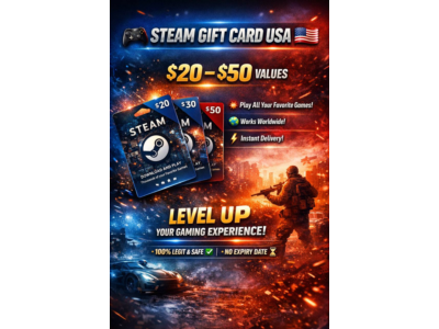 🎮 Steam Gift Card USA 🇺🇸 | $20–$50 | ⚡ Быстрая доставка | 🎯 Игры без границ