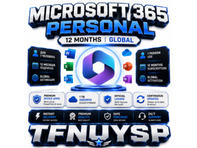 ⚡ Microsoft 365 Personal | 12 Месяцев | Глобально | Быстрая Выдача