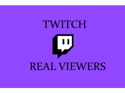 Real Twitch Viewers / Real Twitch Views / Twitch Channel Promotion