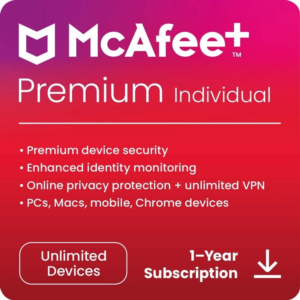 McAfee Premium Individual  ( Key 1 Year / Unlimited Devices)
