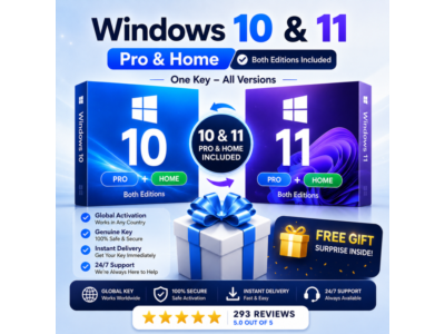 Windows 10/11 Pro и Home OEM 1PC 64/32Bit Lifetime Online Глобальный ключ активации