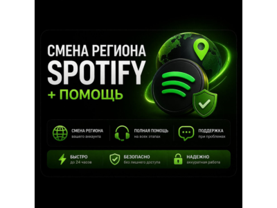 🎧 Смена региона Spotify + помощь