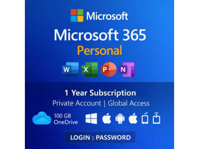 Подписка Microsoft 365 Personal на 1 год (частный аккаунт | глобальный доступ)