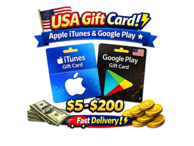 🎁 Подарочная карта США | Apple iTunes и Google Play | $5–$200 | Быстрая доставка