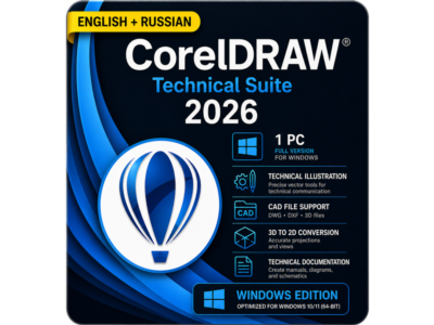 CorelDRAW Technical Suite 2026 – Пожизненная лицензия | Полная версия | Мгновенная до