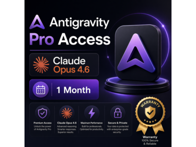 Доступ к Antigravity Pro / Claude Opus 4.6 / 1 месяц / Гарантия