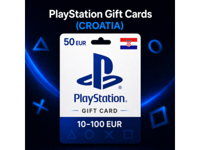 PlayStation Gift Cards Хорватия (HR) 10–100 EUR | Коды пополнения PSN