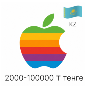 Подарочная карта KZT Apple Gift ITunes от 2000 тенге до 100000 тенге