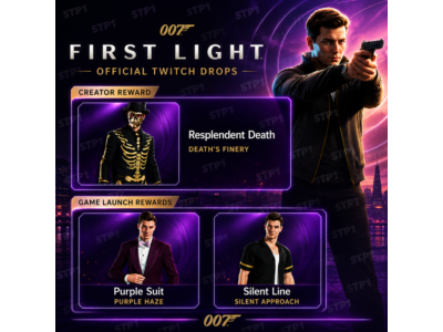 007 Первый Свет 3/3 Скин Блистательная Смерть Фиолетовый Костюм Линия Тишины