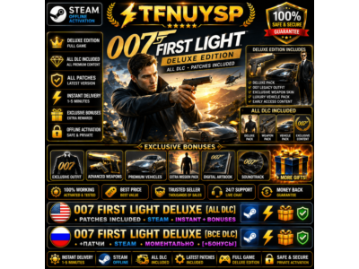 007 First Light Deluxe [Все DLC]・+Патчи・STEAM・Моментально・[+Бонусы]