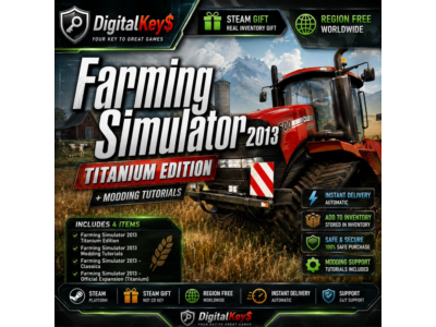 🌍 Farming Simulator 2013 Titanium Edition + Modding Tutorials ПК Steam Gift