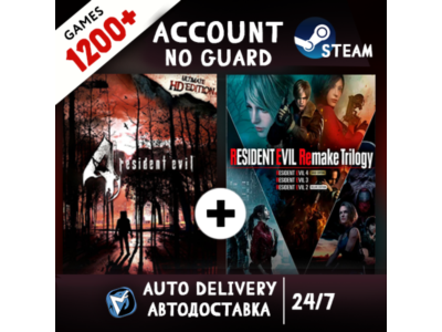 Resident Evil 4 Ultimate HD Edition + 1200 ИГР STEAM АККАУНТ