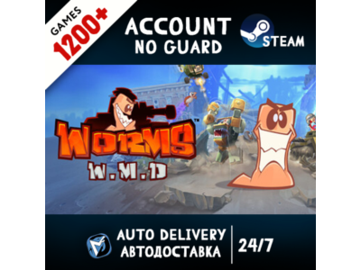Worms W.M.D + 1200 ИГР STEAM АККАУНТ
