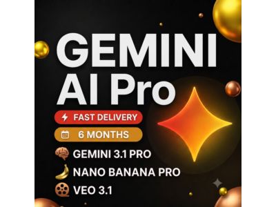 Без авторизации Gemini Ai Pro на 6 месяцев на ВАШ аккаунт | Gemini 3.1, Nano Banana