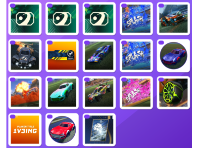 Rocket League Twitch bundle — RLCS 2025 Import Drop, RLCS 2025 Very Rare Drop +16 mor